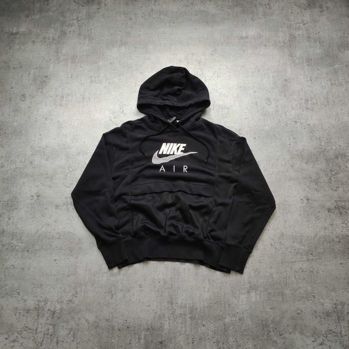 DAMSKA Bluza z Kapturem Czarna Hoodie Nike AIR MAX Kangurka Casual