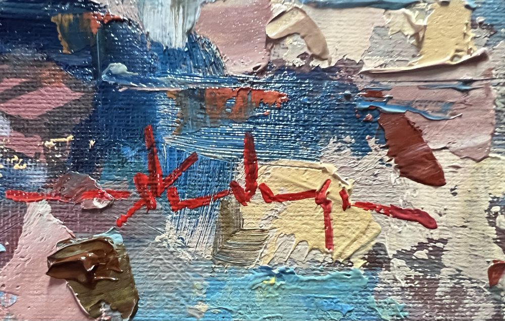 Lavadeiras do Mondego - Pintura a óleo de Nelson Valença