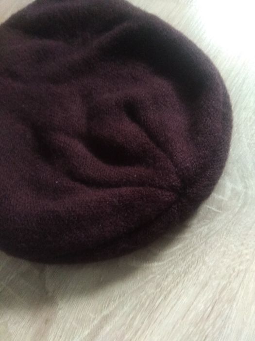 Reserved Ciemny Burgund Czapka Unisex