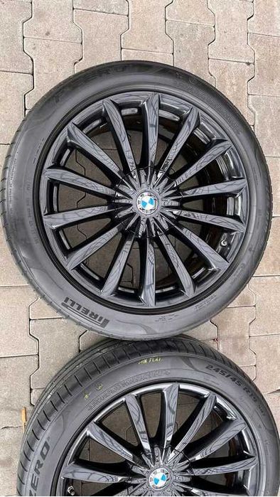 Felgi,Koła oryginalne BMW 7 G11 G12 19" 8,5+9,5 opony, czujniki