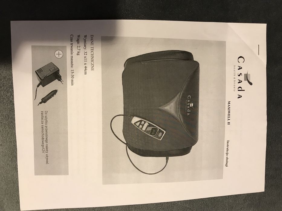 Poduszka masująca masażer Casada Maxiwell II