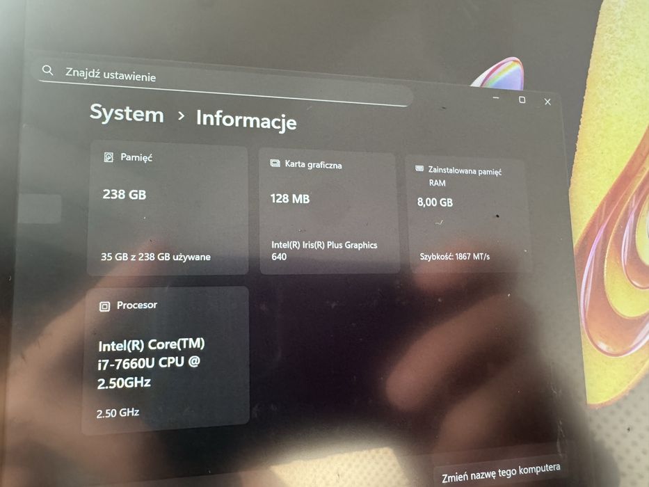 Tablet Surface 5 i7, 8gb, 256 + dock