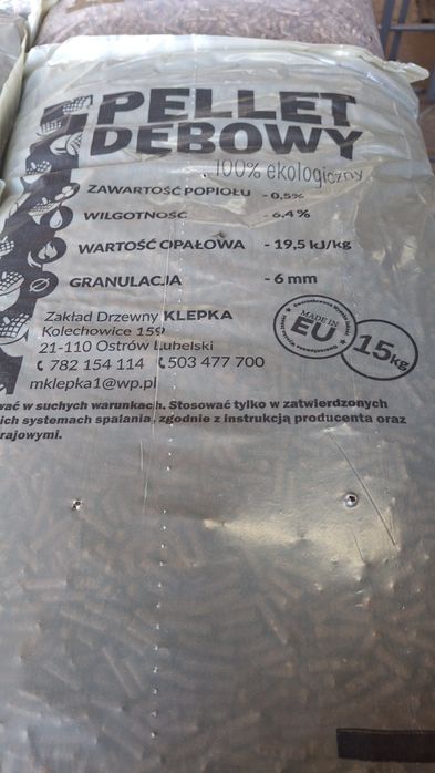 Pellet drzewny dębowy 6mm