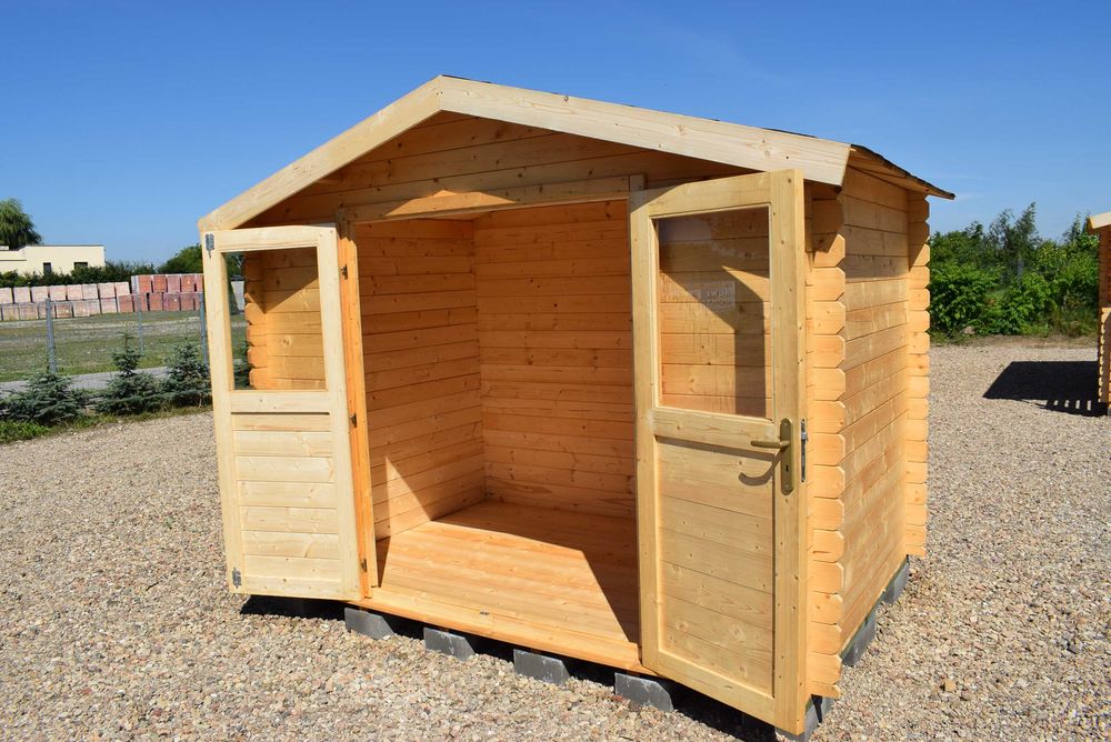 DOSTĘPNY od ZARAZ solidny domek ogrodowy balik aż 34mm* 300x200*6m2