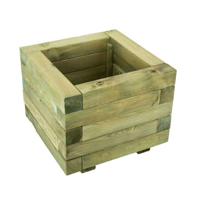 Drewniana Donica Ogrodowa Impregnat 47x47x37,5 cm Wyprzedaz!