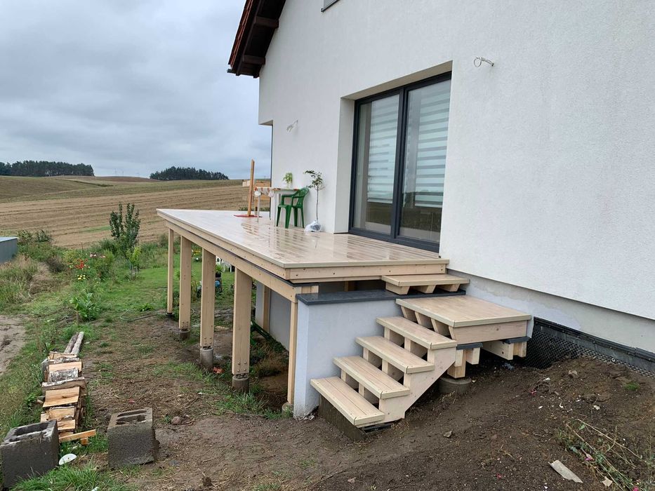 Rozbudowa domu o zadaszenie tarasu lub garaż itp