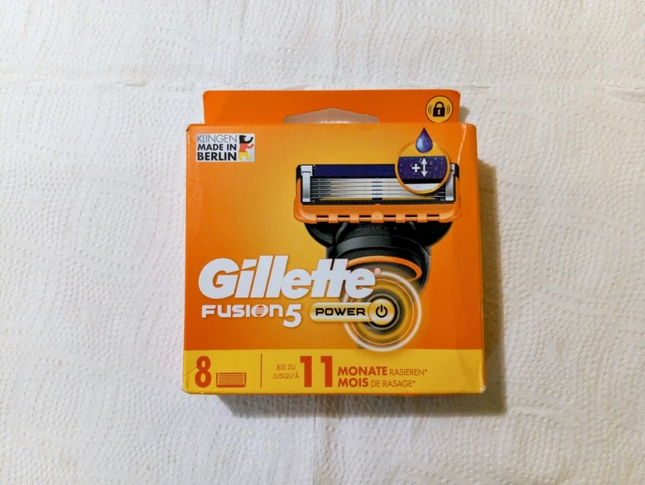 Gillette Fusion 5 Power wkłady ostrza nożyki wymienne 8 szt. 100% orginał