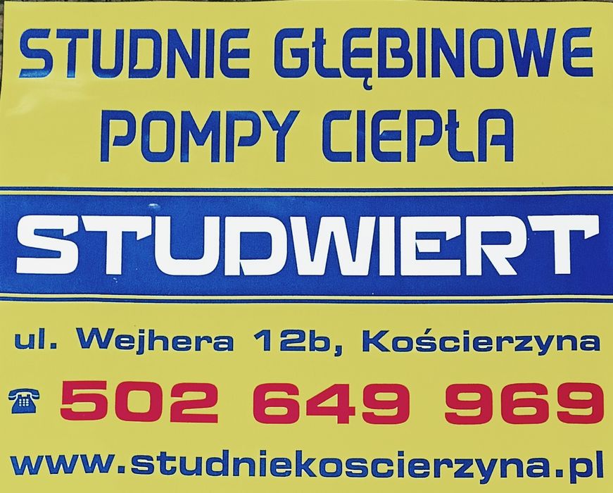 Studnie Głębinowe Pompy Ciepła Odwierty "STUDWIERT"