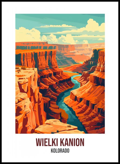 Plakat 64x90cm Wielki Kanion