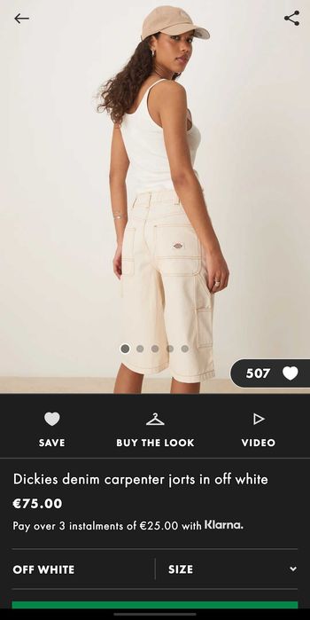 Dickies denim shorts