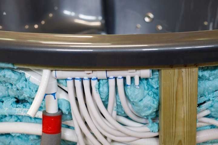 Rozdzielacz powietrza do aeromasażu na węża 3/8 cala | Do aeromasaz do balii ogrodowej jacuzzi wanny SPA bani