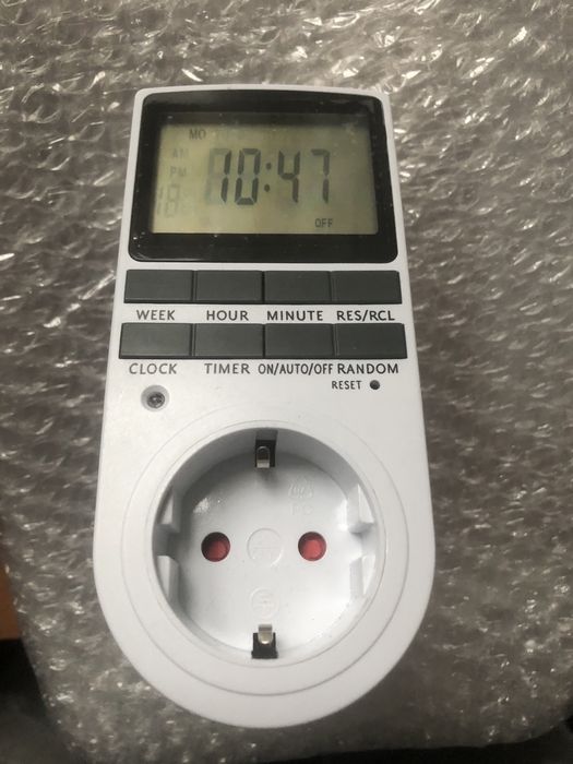Розетка с таймером.