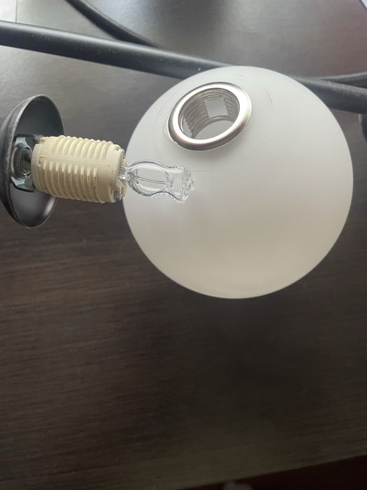 Lampa sufitowa . 6kul + 6zarowek