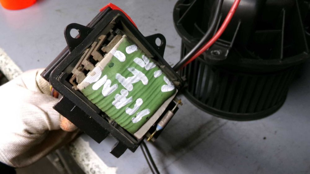 Gru5 Dmuchawa wentylator nawiewu + rezystor renault scenic I lift