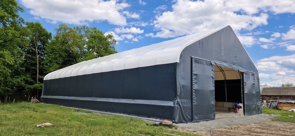 Hala 15x30x7,5 łukowa namiotowa obora bele garaż magazyn