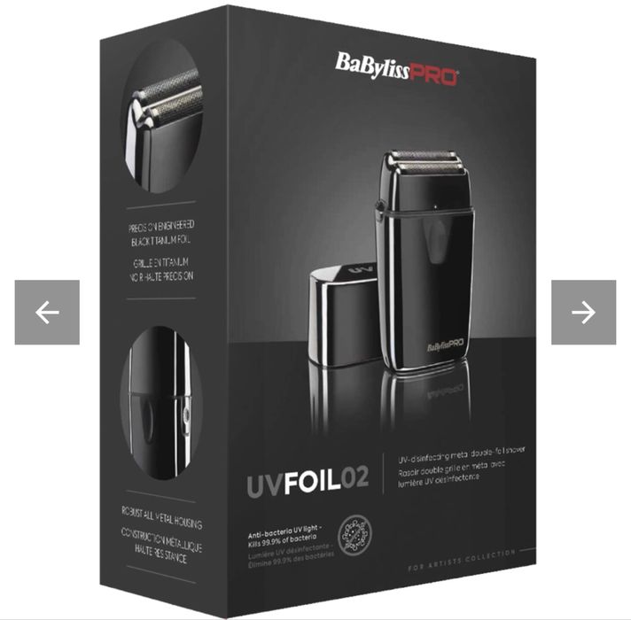 Шейвер BaByliss PRO FXLFS2E UVFOIL02 Shaver з гарантією