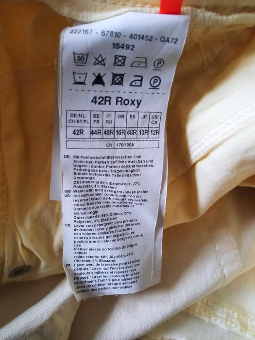 Gerry Weber Roxy spodnie 6/8 elastyczne  r 42R pas 84-90