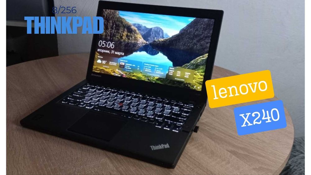 Lenovo ThinkPad X240 i5/8/256 SSD HD екран/нова батарея/Full комплект