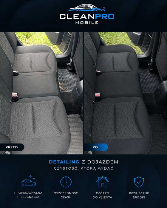 Pranie tapicerki samochodowej Katowice | Czyszczenie auta z dojazdem