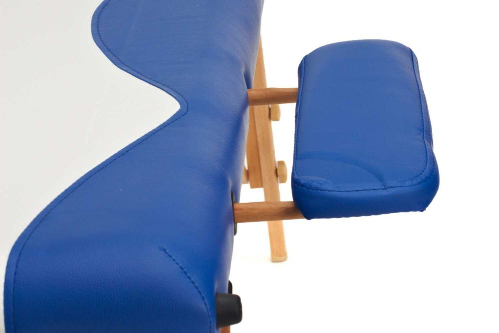 Stół, łóżko do masażu 4-segmentowe drewniane dwukolorowe