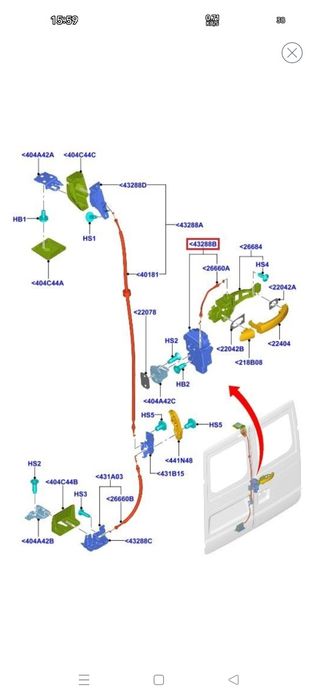 Замок задньої двері форд транзит кастом