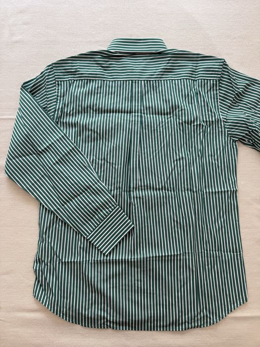Camisa homem verde com riscas brancas - Forecast
