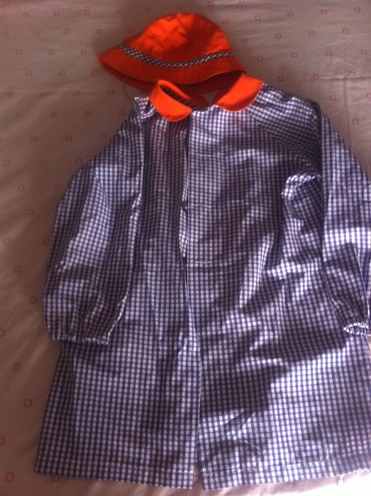 (2 por 1)Vestidos 18 meses e Bata+Chapeu laranja _ Guanabara