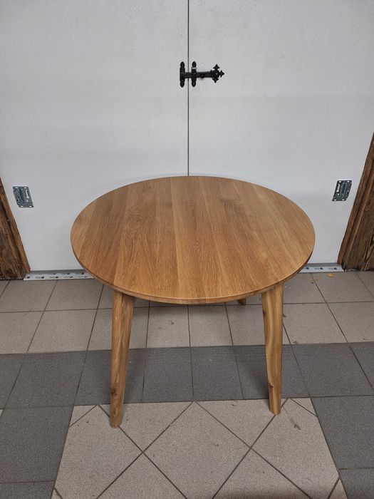 Stół dębowy rozkładany fi 90cm rozkładany do 190cm - do nabycia od zaraz.