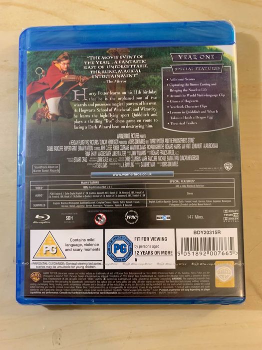 Harry Potter and The Philosopher's Stone - Blu-ray (Novo)
