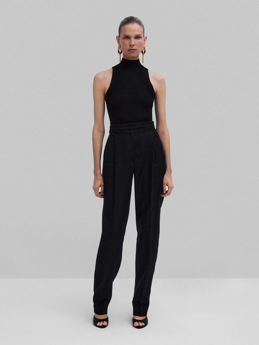 Calças 100% linho STUDIO Massimo Dutti