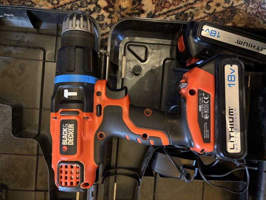 Wiertarko-wkrętarka 18V Black & Decker Lithium