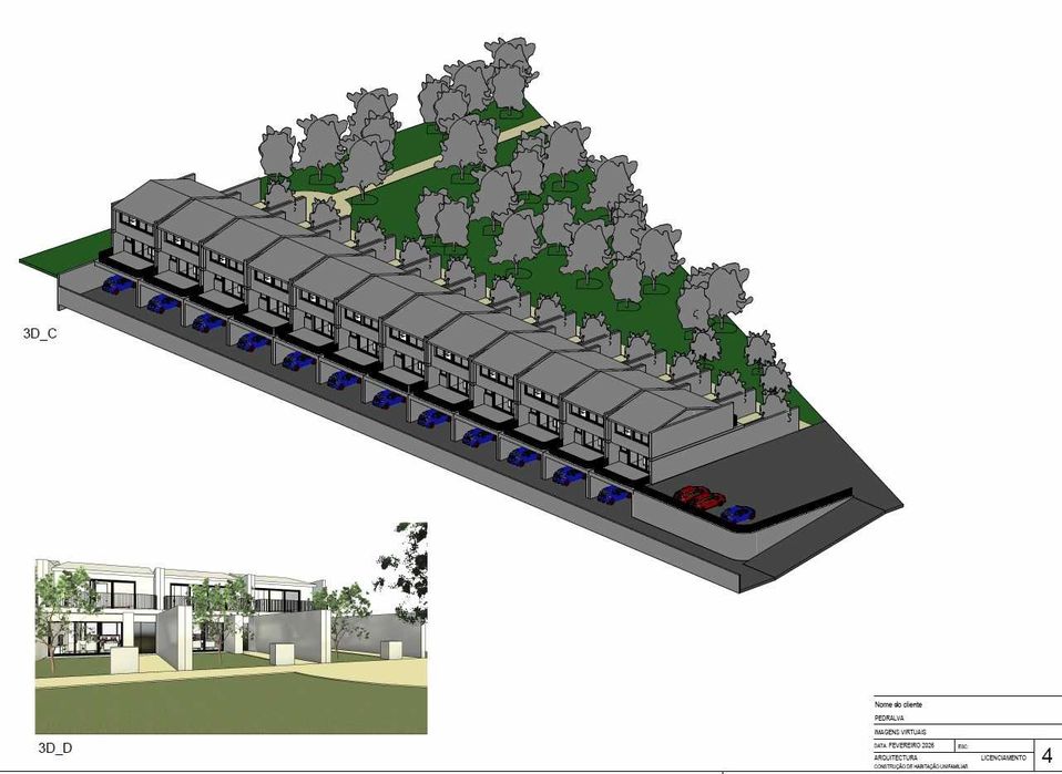 Terreno urbano com 5863m2 para construção de 12 moradias ou outros