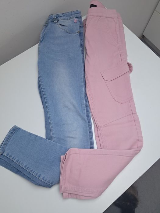 Spodnie jeansowe dziewczęce 146