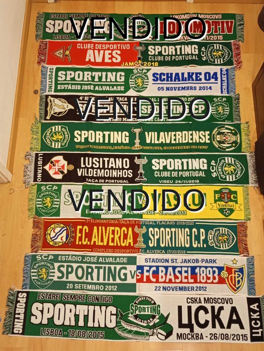 Sporting CP cachecol de jogo de futebol novo oficial, artigo coleção