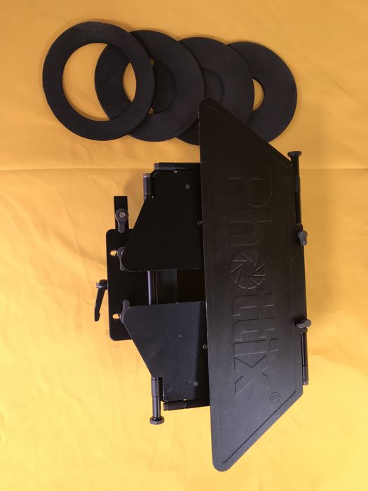 Matte Box Phottix Profissional de Cinema + Suporte Rods + Adaptadores