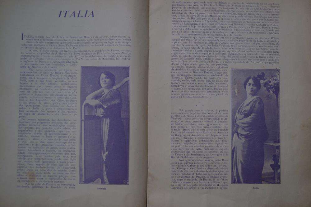 Italia Vitaliani em Portugal