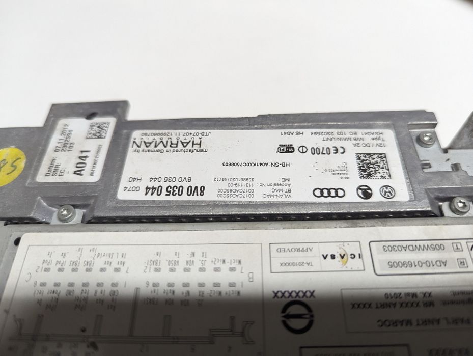 Radio Mib2 Audi A3 1.6tdi 2015