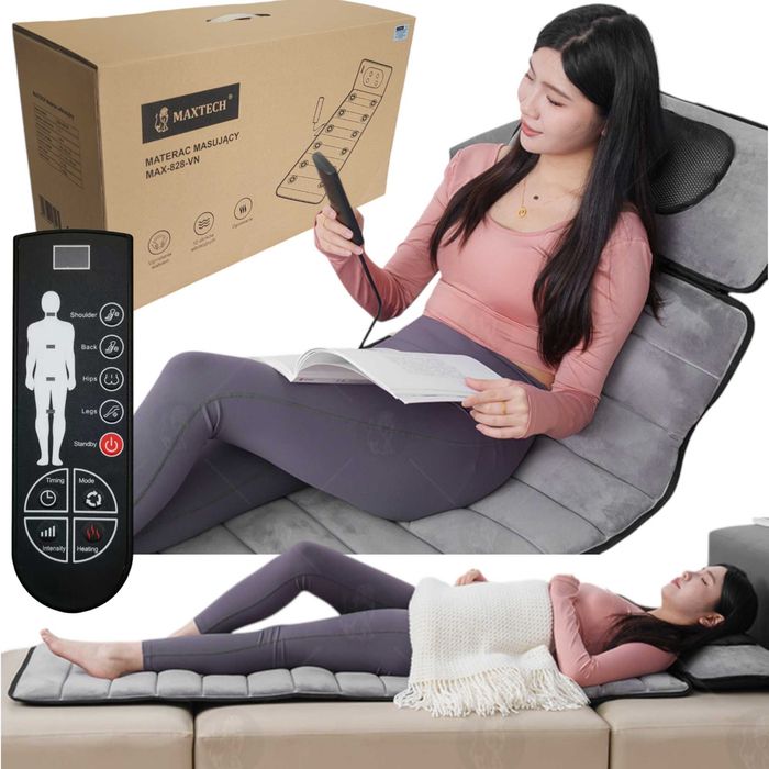 Mata masująca Materac masujący do masażu SHIATSU Wibracje Grzanie