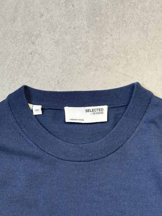 Шерстяной свитер Selected Homme Merino Wool мужской (оригинал)