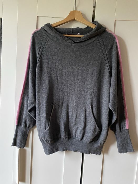 Bawełniana dzianinowa bluza z kaszmirem bluza z kapturem kaszmirowa