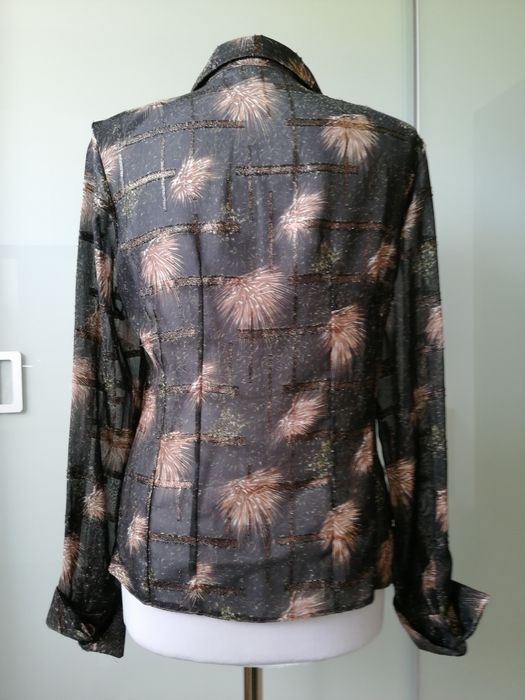 Bluzka damska czarno złota elegancka M/38/10