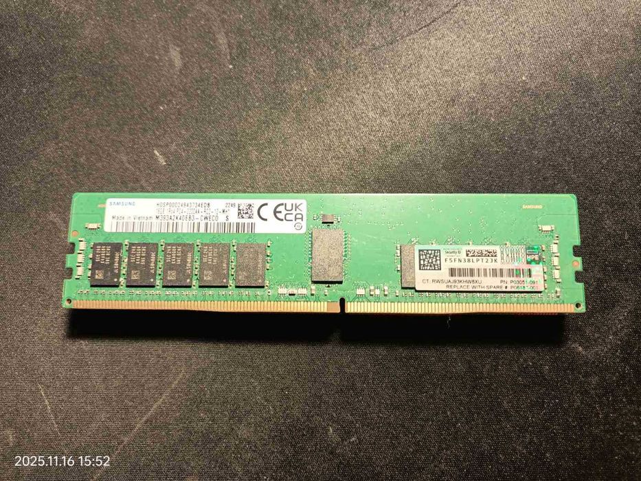 Samsung 16Gb DDR4 3200 M393A2K40EB3-CWECO ECC RAM 3 шт