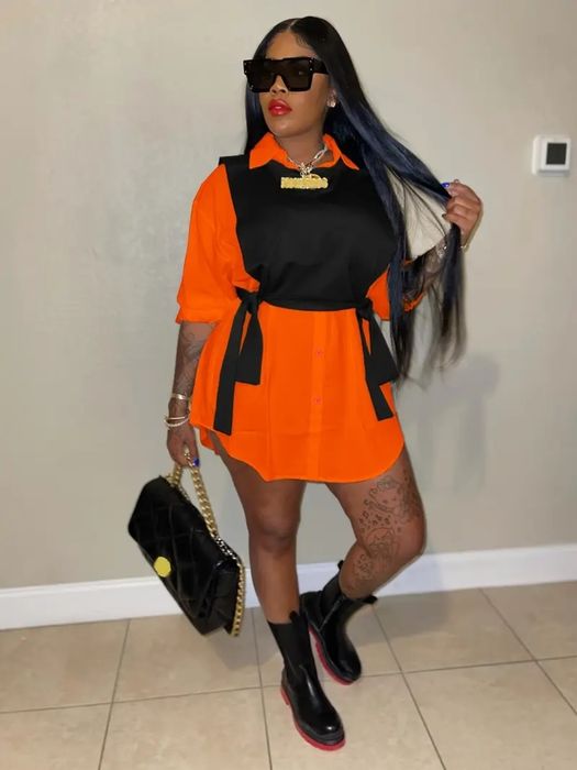 Pomarańczowa koszula/tunika inaczej