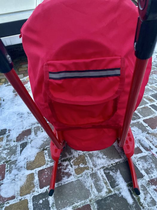 Санки Piccolino з ручкою-штовхачем, капішоном, чохлом та муфтою