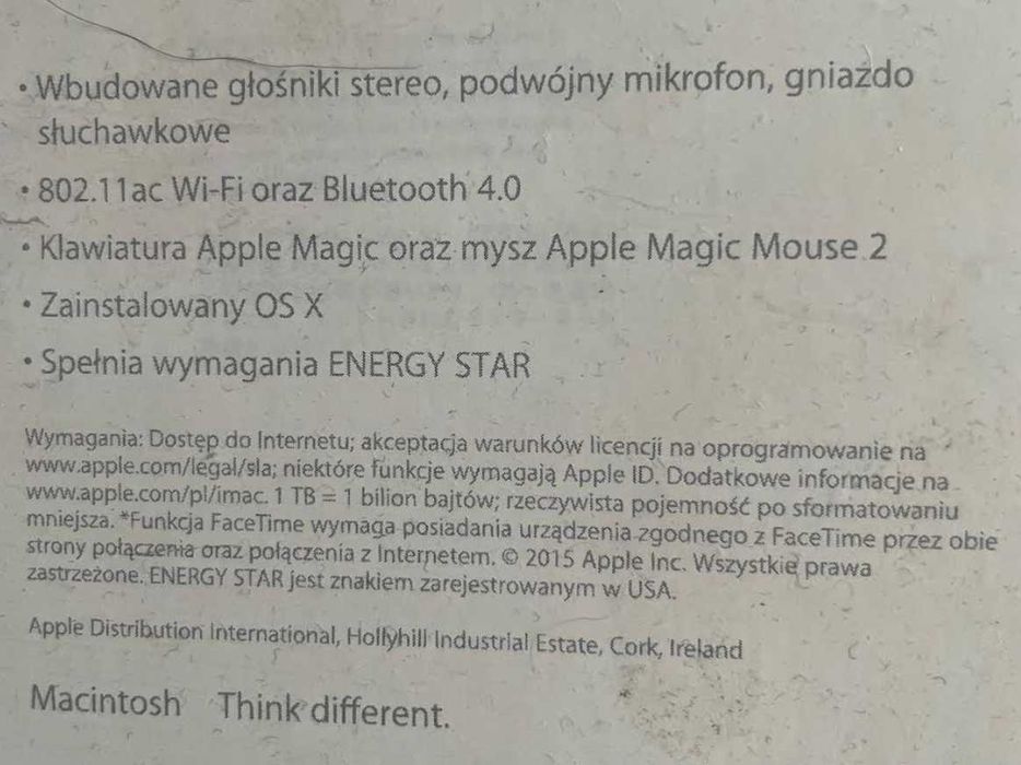Komputer Imac 21,5 cala, Retina 4K