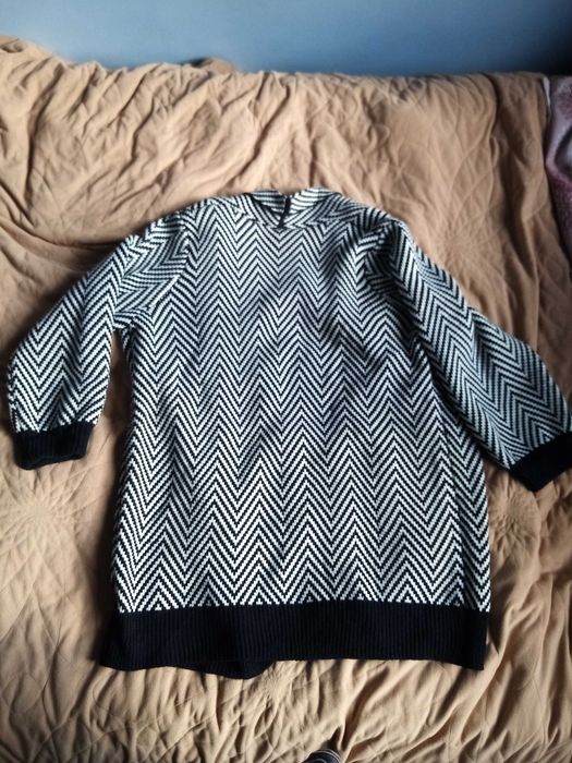 sweter damski czarno - biały XXXL 46