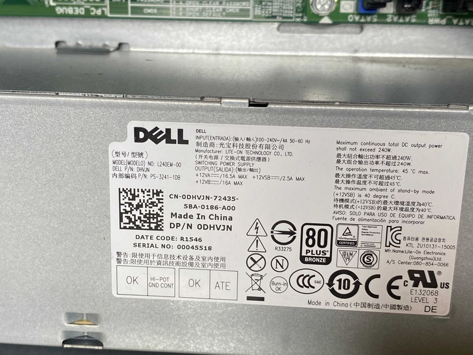 Комп'ютер Dell OptiPlex Tower 5040 i3-6100 RAM 8Gb HD 530 .DT