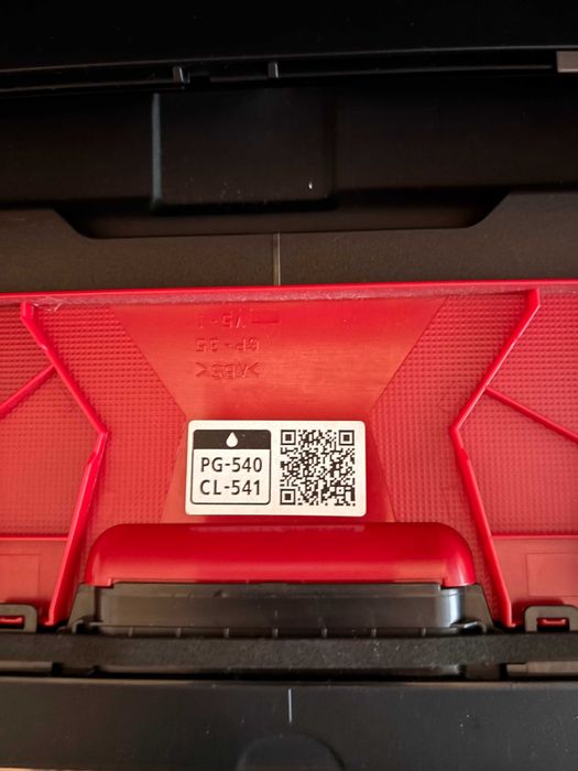 Canon PIXMA MG3650S wireless inkjet printer in a bold red finish.