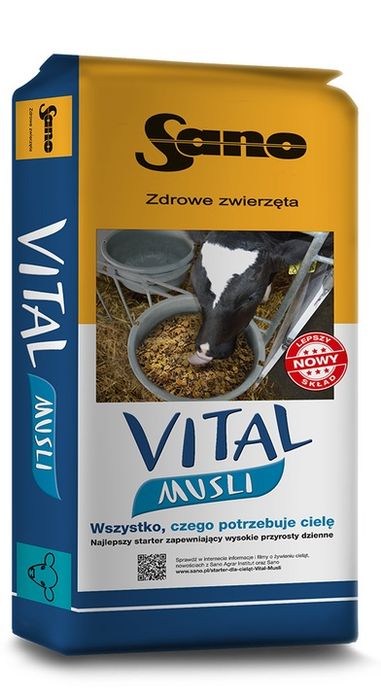 vital musli 20 kg starter dla cieląt sano