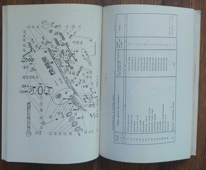 Instrukcja T 524 PS-30 wóz asenizacyjny T 519 beczkowóz PS-45 katalog